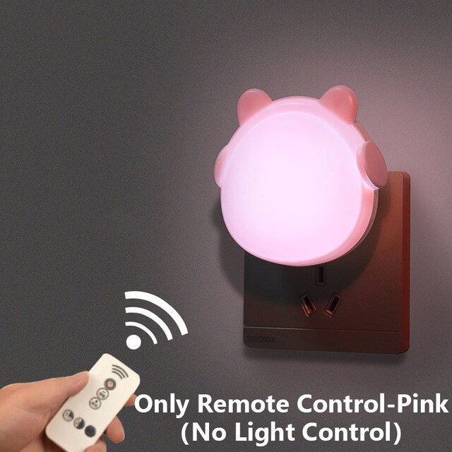2020 LED Night Lamp Light Sensor Control Remote Control 110V/220V EU/US Plug Night light
